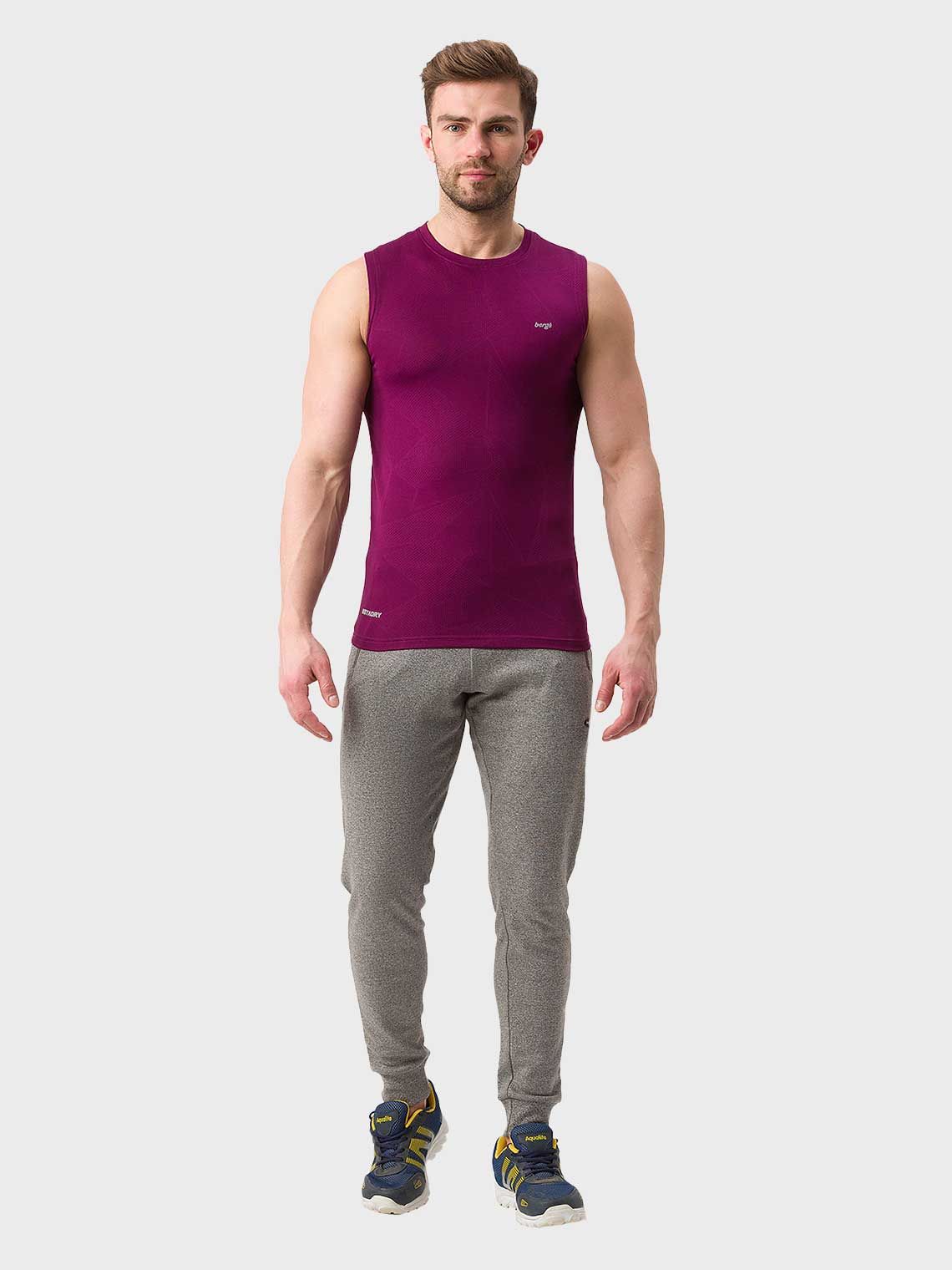 Men Slim Fit Sleeveless T-shirt - Image 2