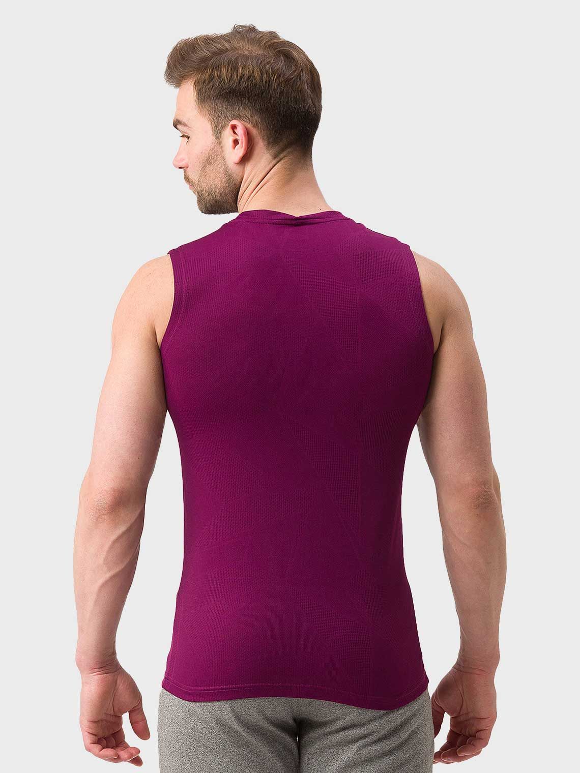 Men Slim Fit Sleeveless T-shirt - Image 3