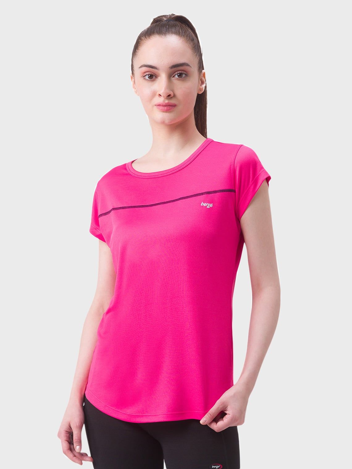 pink sports t shirt for women