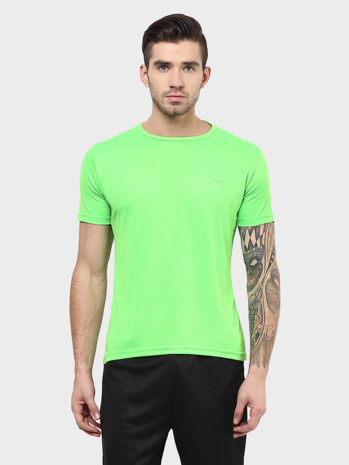 mens neon green instadry t-shirt