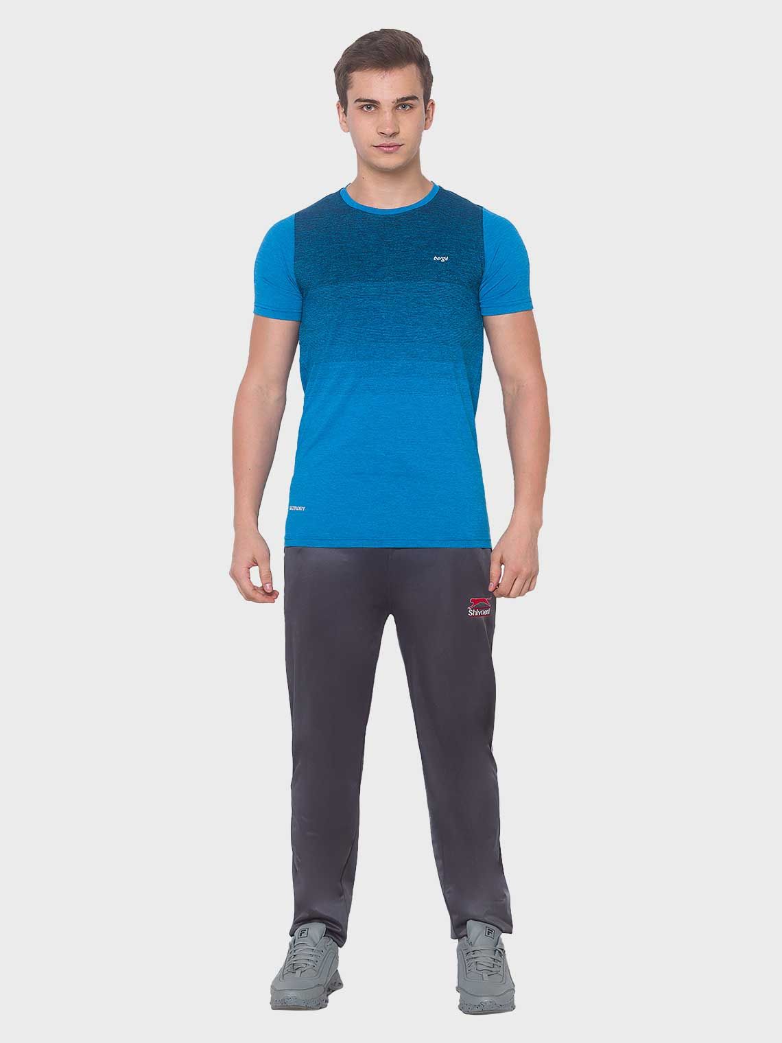 Men Casual Instadry Ombre T-Shirt - Image 3