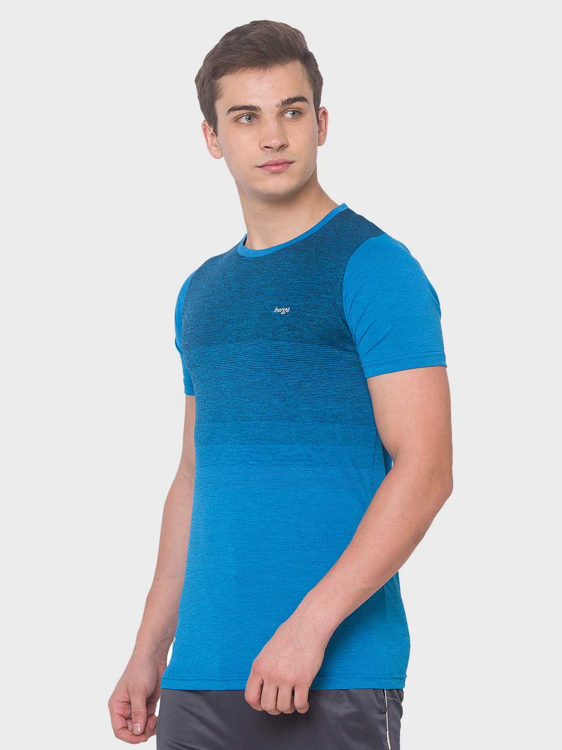 Men Casual Instadry Ombre T-Shirt - Image 5