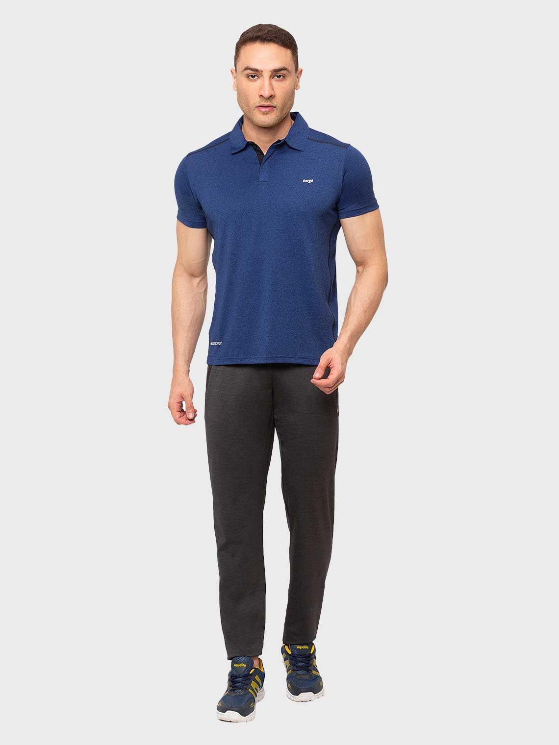 Men Ultra Slim Fit Melange Track Pant - Image 4