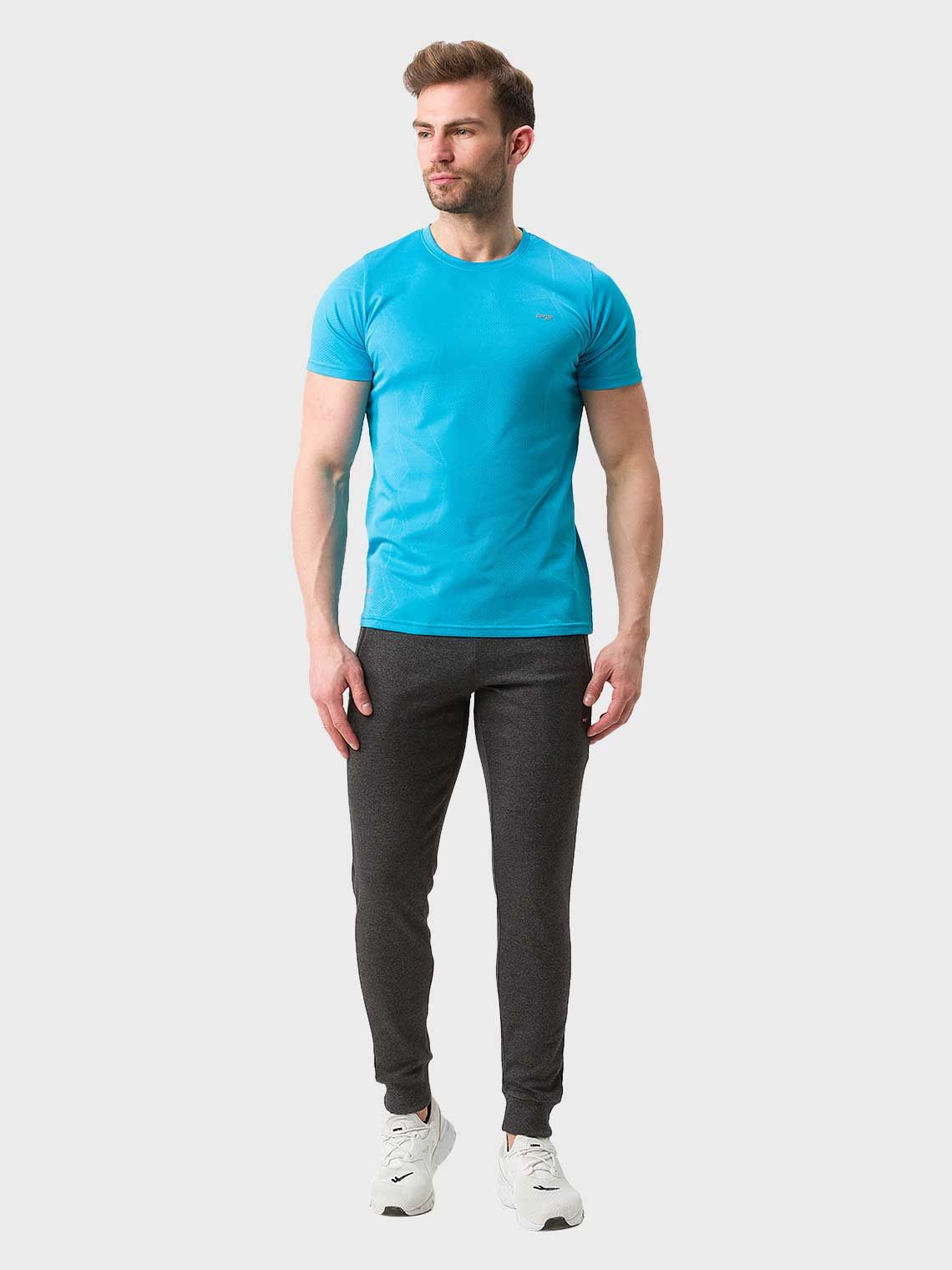 Men Melange Joggers - Image 4