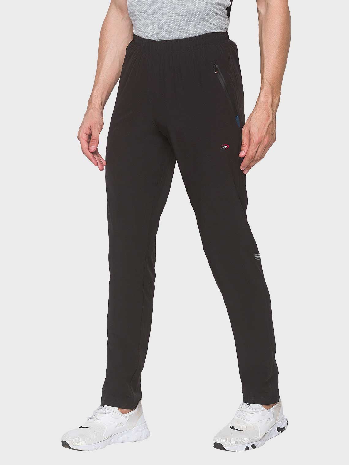 mens instadry black woven track pant