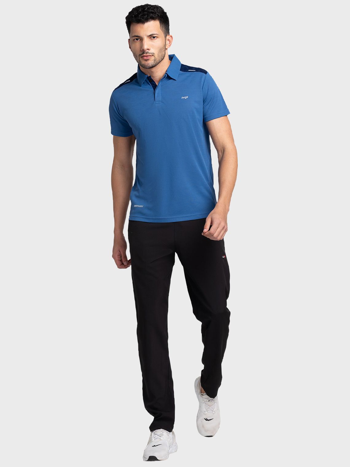 Men Jacquard Collar Camo T-shirt - Image 2