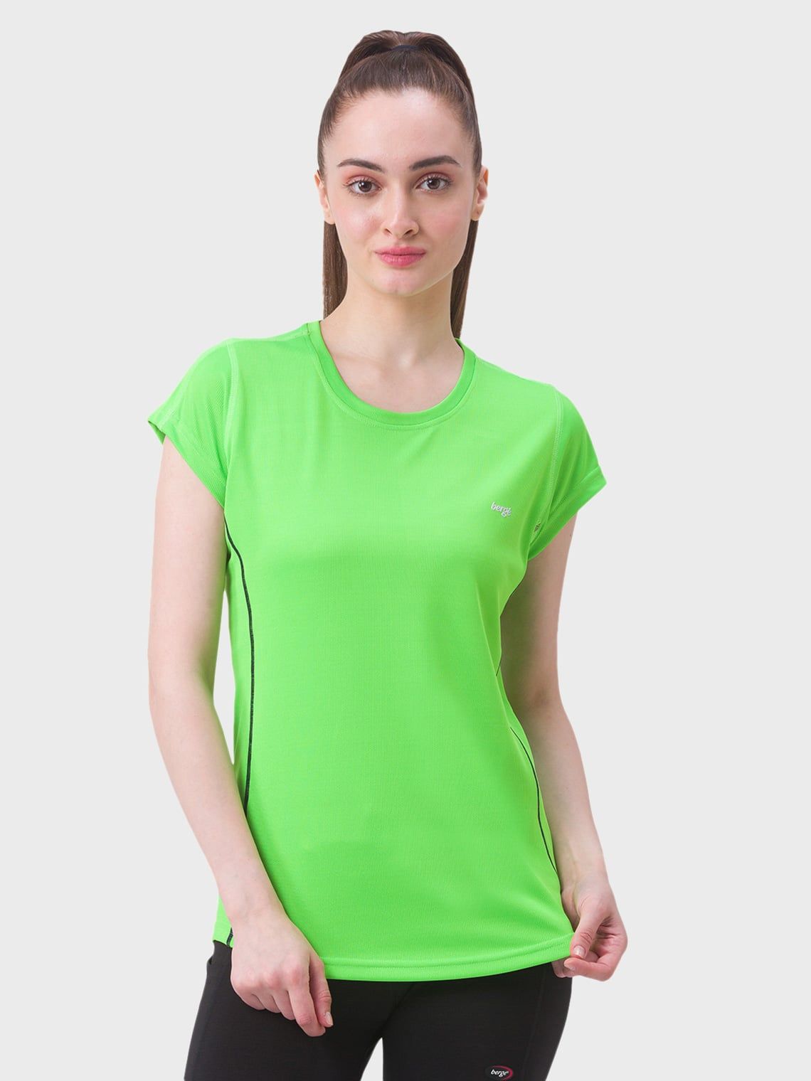 neon green sports t shirt for women