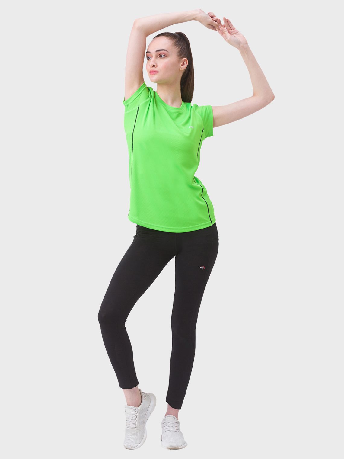 Women Round Neck Yoga Slimfit T-shirt - Image 6