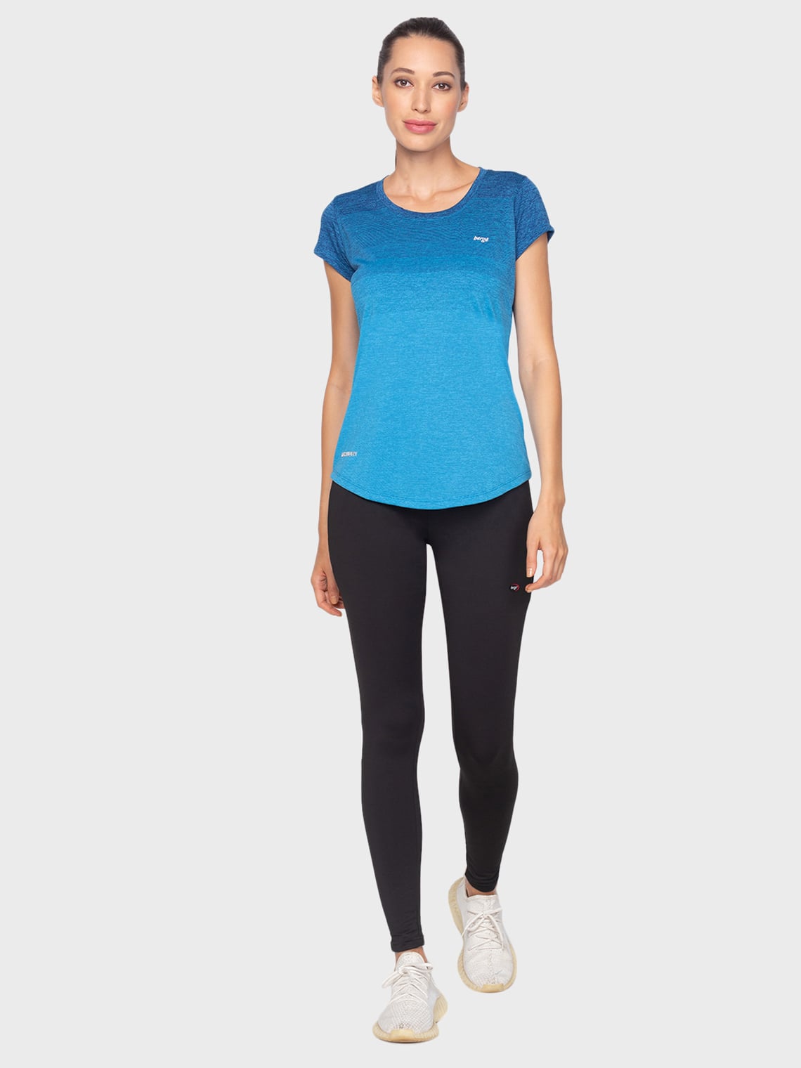 Women Short Sleeve Casual Ombre T-Shirt - Image 2
