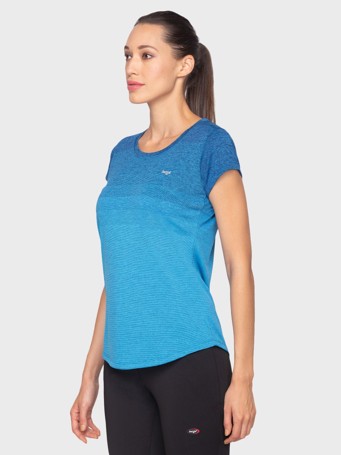 Women Short Sleeve Casual Ombre T-Shirt - Image 4