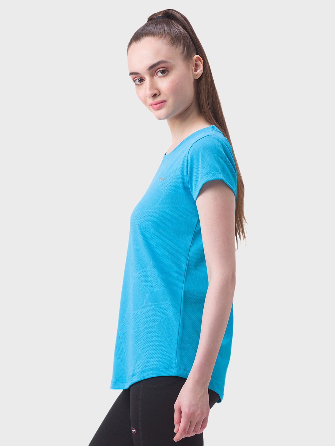 Women Self Design Round Neck Slim Fit T-shirt - Image 4