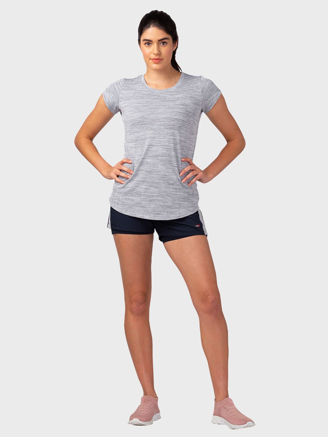 Women Running Shorts with Tights - Image 2