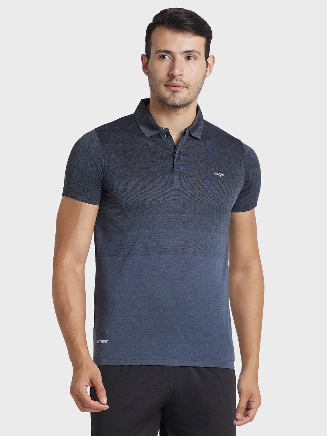 Men Instadry Collar Ombre T-Shirt