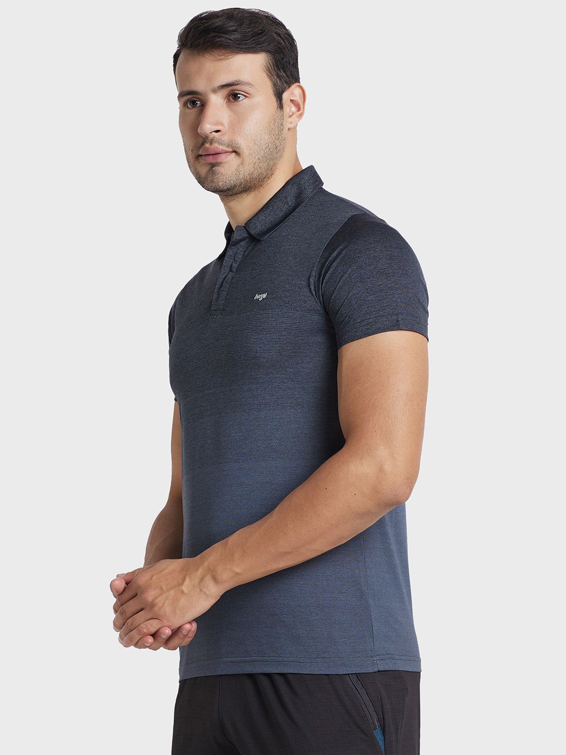 Men Instadry Collar Ombre T-Shirt - Image 4