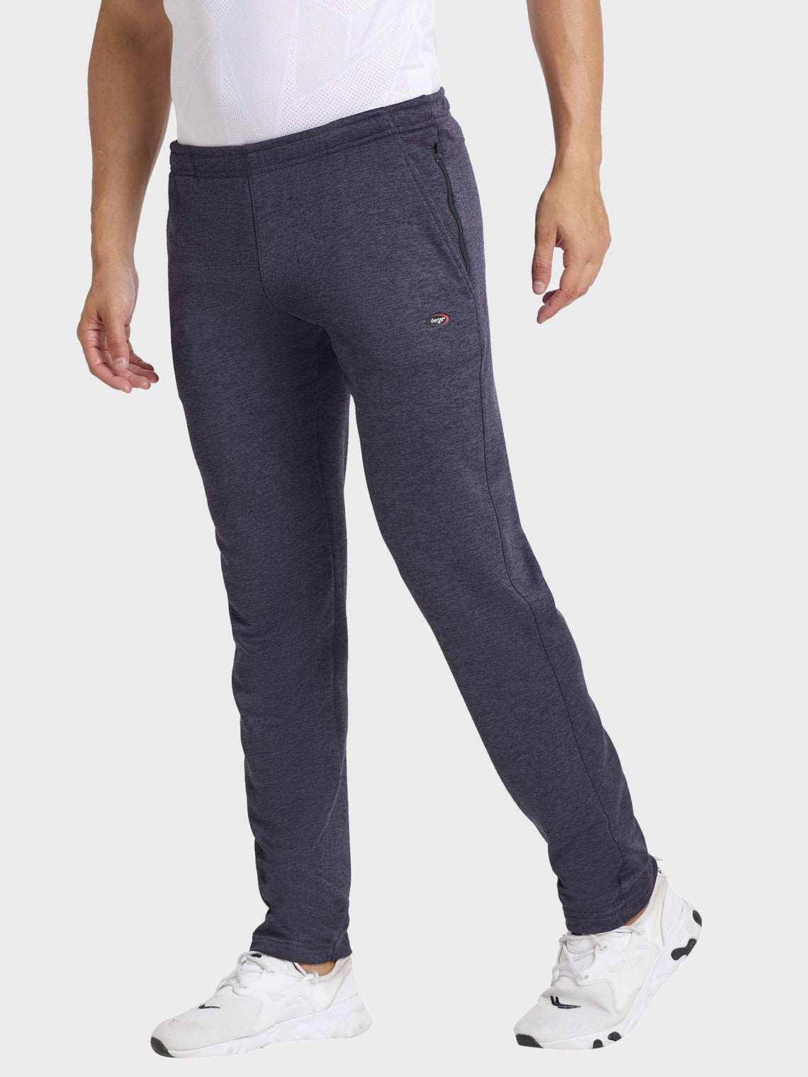Men Ultra Slim Fit Instadry® Melange Track Pant with 4 Pockets - Image 2