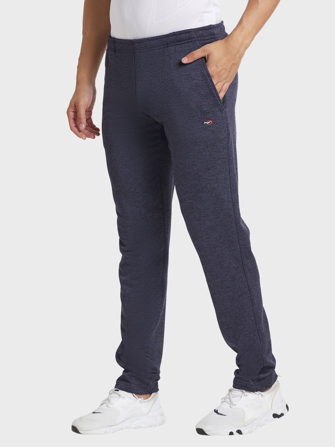 Men Ultra Slim Fit Instadry® Melange Track Pant with 4 Pockets - Image 3