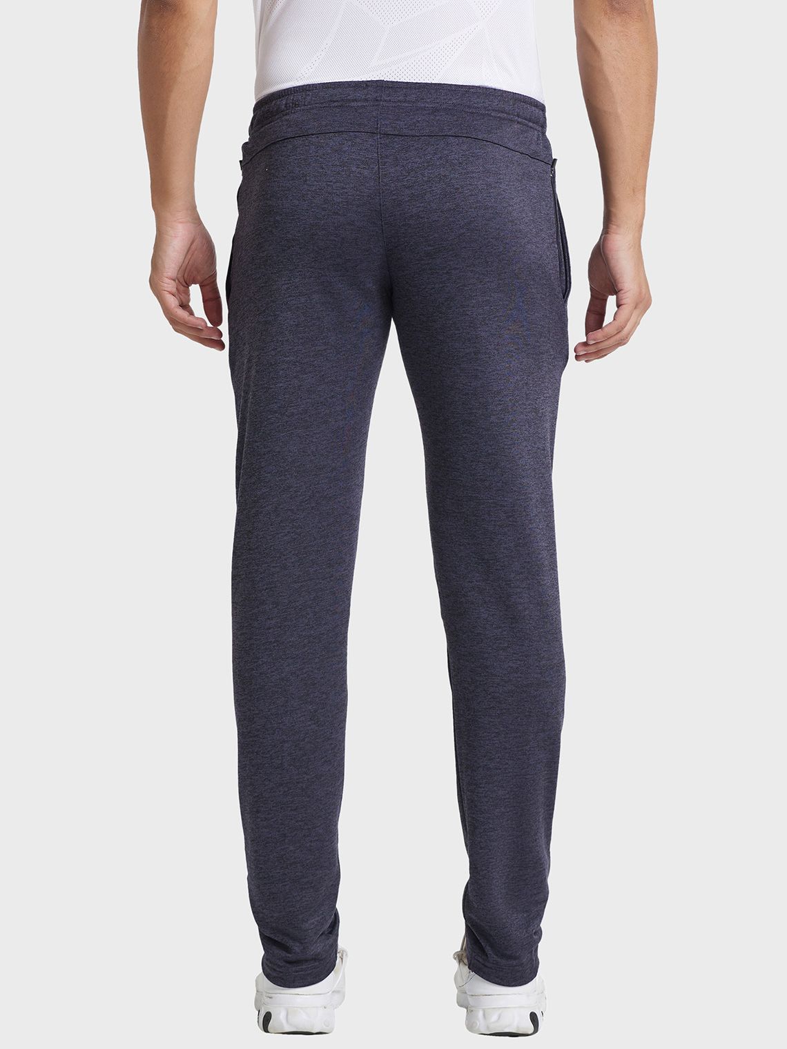 Men Ultra Slim Fit Instadry® Melange Track Pant with 4 Pockets - Image 4