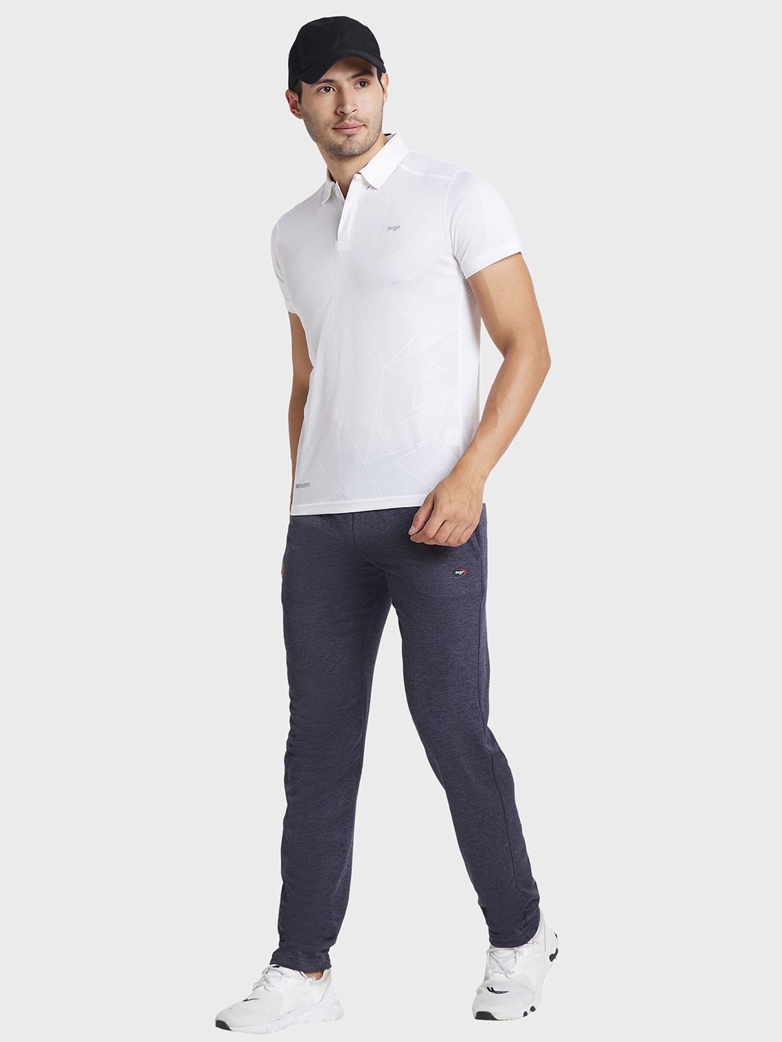 Men Ultra Slim Fit Instadry® Melange Track Pant with 4 Pockets - Image 7