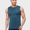 mens instadry teal melange tshirt