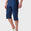 mens blue three fourth
