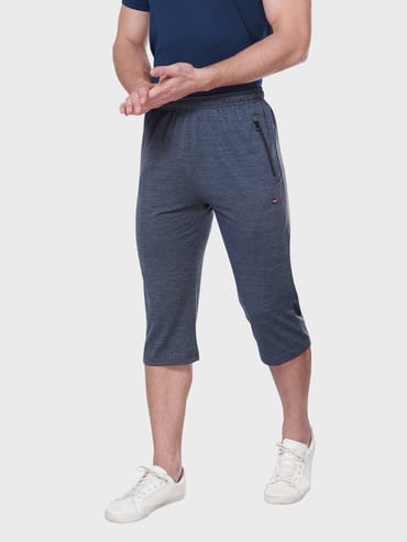 mens instadry dgrey melange three fourth