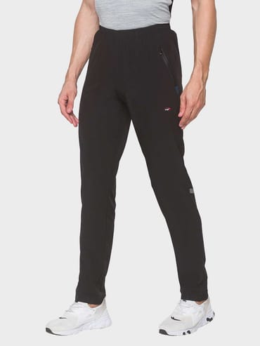 mens instadry black woven track pant