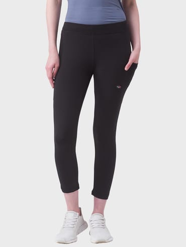 black sports leggings for women